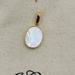 J. Crew Jewelry | J.Crew 14k Gold-Plated Mother Of Pearl Pendant/Charm | Color: Gold/White | Size: .75"X.625"