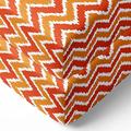 Bacati Ikat Zigzag Crib Fitted Sheet, Orange