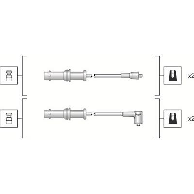 Magneti Marelli Zündleitungssatz [Hersteller-Nr. 941318111152] für Subaru Image