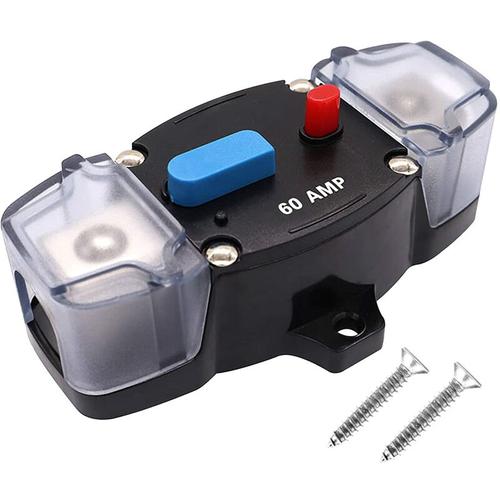 Osqi - Auto Sicherungshalter 12V-48V Audio Sicherungsschutzsystem für Auto, Wohnmobil, Boot (60A)