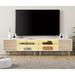 Mid Century Modern TV Stand for up to 85 inch 2 in 1 Entertainment Center