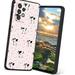 Compatible with Samsung Galaxy A72 5G Phone Case Cow-Print-Abstract-Art-Black-White-Pink-Cute7 Case Men Women Flexible Silicone Shockproof Case for Samsung Galaxy A72 5G