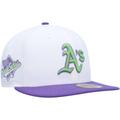Men's New Era White Oakland Athletics 1989 World Series Side Patch 59FIFTY Fitted Hat