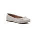 Women's Seaglass Casual Flat by White Mountain in Eggshell Smooth (Size 7 1/2 M)
