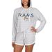 Women's Concepts Sport Cream Los Angeles Rams Visibility Long Sleeve Hoodie T-Shirt & Shorts Set
