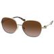 Coach Accessories | Coach Light Gold Frame Brown Gradient Lens Sunglasses | Color: Brown/Gold | Size: Os