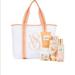 Victoria's Secret Skincare | Nib Victoria’s Secret Mandarin And Honeysuckle Energize Set With Matching Tote | Color: Cream | Size: Os