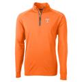 Men's Cutter & Buck Tennessee Orange Volunteers Adapt Eco Knit Stretch Recycled Quarter-Zip Pullover Top