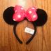 Disney Accessories | Disney Parks Plush Minnie Mouse Bow Ears | Color: Black/Red | Size: Os