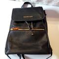 Michael Kors Bags | Michael Kors Viv Large Pebble Leather Black Backpack. | Color: Black | Size: Os