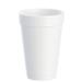 Dart 16J16 J Cup 16 oz Insulated Foam Cup - Polystyrene, White, 16 Ounce