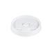 Dart 8UL Sip Thru Lid for Foam Cups & Containers - Polystyrene, White