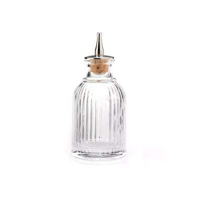 Barfly M37128 3 oz Bitters Bottle w/ Stainless/Cork Dasher, Clear