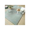 Décoweb - Tapis doux - Hypnose vert sauge - Galon vert olive - 120 x 170 cm