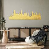 Hokku Designs Chicago Skyline Wall Décor, Synthetic in White/Yellow | 36 H x 12 W x 0.12 D in | Wayfair 8BC051865A174FD4BA5655C52EA7DCE9