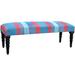 Alcott Hill® Beautrice Upholstered Bench Upholstered, Wood in Pink/Blue | 16 H x 48 W x 16 D in | Wayfair 706649B3E062451AAEE7C935C63BE031