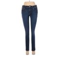 Gap Outlet Jeans - Super Low Rise Skinny Leg Denim: Blue Bottoms - Women's Size 27 - Dark Wash