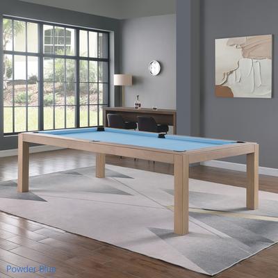 Olivia Driftwood Ash 7ft Billiard Slate Pool Table with Dining TOP