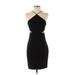 Aidan by Aidan Mattox Casual Dress - Sheath: Black Solid Dresses - Women's Size 1