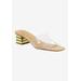 Wide Width Women's Rafaela Sandals by J. Renee in Clear Natural Gold (Size 8 W)