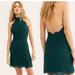 Free People Dresses | Free People Harper Shift Lace High Neck Halter Green Dress. Medium. Nwt | Color: Green | Size: M