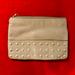 J. Crew Bags | J. Crew Taupe Pebbled Leather Clutch With Studs. 6in By 9in. Lightweight. | Color: Tan | Size: 6” X 9”.