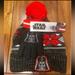 Disney Accessories | Disney Star Wars Hat & Gloves Set | Color: Black/Red | Size: Osb