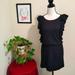 Madewell Dresses | Madewell Hi-Line Ruffled Dress Size Xs | Color: Black | Size: Xs