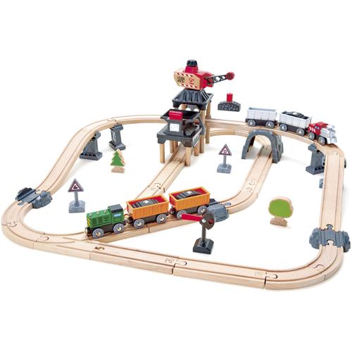 Spielzeugeisenbahn-Gebäude HAPE ""Bergbau-Set"" Spielzeugeisenbahn-Erweiterungen bunt Kinder FSC- schützt Wald - weltweit