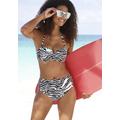 Bügel-Bandeau-Bikini-Top VENICE BEACH "Fjella" Gr. 34, Cup A, schwarz-weiß (schwarz, weiß) Damen Bikini-Oberteile Ocean Blue