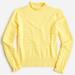 J. Crew Sweaters | Jcrew Cashmere Pointelle Mockneck Sweater Sz Medium | Color: Yellow | Size: M