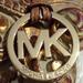 Michael Kors Accessories | Michael Kors Leather Bag Charm Logo Ornament Accessory | Color: Brown/Gold | Size: Os