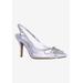 Women's Tadma Pump by J. Renee in Clear Silver (Size 7 1/2 M)