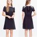 Madewell Dresses | Madewell Silk Sequin Yoke Dress Black Gold - Size 2 | Color: Black/Gold | Size: 2