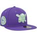 Men's New Era Purple Pittsburgh Pirates Lime Side Patch 59FIFTY Fitted Hat