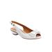 Extra Wide Width Women's The Reagan Slingback by Comfortview in White (Size 7 1/2 WW)