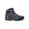 Hikingschuh JACK WOLFSKIN "REFUGIO TEXAPORE MID M", Gr. UK 10,5 - EU 45, Normalschaft, grau (grau, schwarz), Main Material Second Material 100% Polyamide Lining Sole 100% Rubber/ EVA, Schuhe