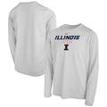 Youth Nike White Illinois Fighting Illini 2023 On Court Sole Bench T-Shirt
