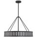 Kendal 6 Light Black Forged Pendant