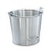 Vollrath 58161 10 1/8" Wine Bucket/Pail, Stainless Steel, 14 3/4 Quart, Side-Tile Handle, Silver