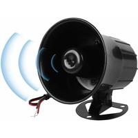 Aougo - 120db dc 12V Haut-Parleur de la sirène d'alarme, Avertisseur sonore Sirène d'alarme, Sirène