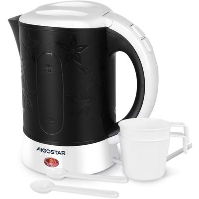 Aigostar - Mini Wasserkocher Klein 0,6 Liter Reisewasserkocher 650W, Camping Kleiner Wasserkocher Image