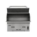 Bull Outdoor Products Bull Outdoor Product Premium Bison Built-In Barrel Charcoal Grill Stainless Steel in Gray | 25 H x 32.25 W x 23 D in | Wayfair