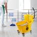 Dryser Mop Bucket w/ Wringer | 36.5 H x 14.75 W x 23 D in | Wayfair JAN-WRG-330SP-YEL_b