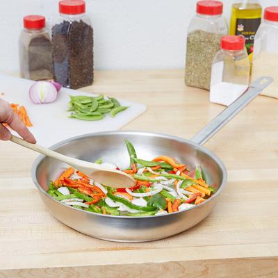 Vollrath 3412 Centurion 12 1/2" Stainless Steel Fry Pan with Aluminum-Clad Bottom