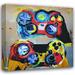 Red Barrel Studio® Video Game Controller 128 by Stephen Chambers - Wrapped Canvas Painting Canvas in Black/Blue/Red | 15 H x 15 W x 1.5 D in | Wayfair