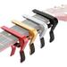 4 Pieces Guitar Capo Aluminum Metal Universal Acoustic and Classical Electric Guitars Bass Banjo Violin Mandolin Ukulele All Types Lightweight String Instrument (Black Red Silver Gold)