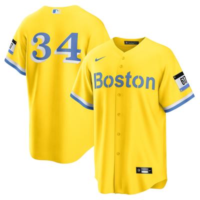 Nike David Ortiz Gold Boston Red Sox City Connect Replica-Trikot für Herren Image
