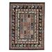 EORC Brown Hand Knotted Wool Traditional Serapi Rug 6 x 9