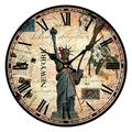 12-inch clock living room wall clock antique wall clock simple wooden wall clock